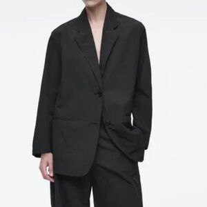Cos deconstructed nylon oversized blazer, 8